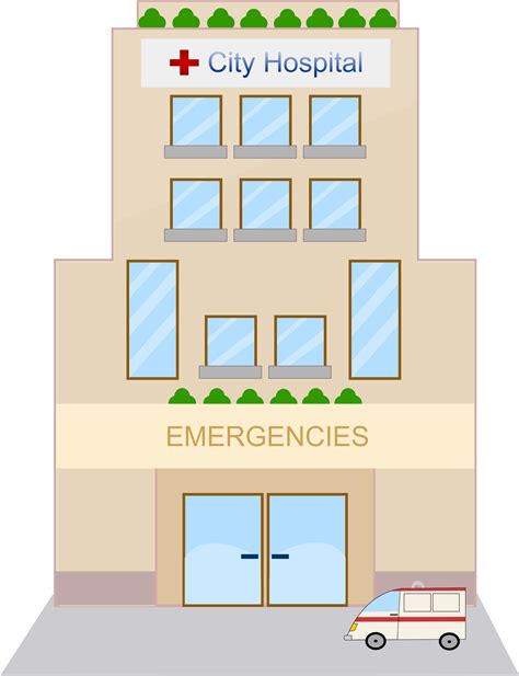 Hospital free to use clip art - WikiClipArt