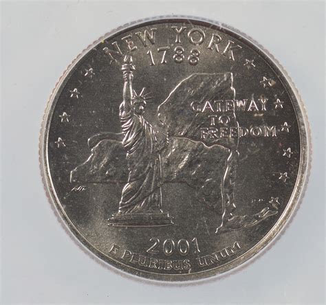 Autographed By Designer - 2001 New York State Quarter - Limited Edition ...