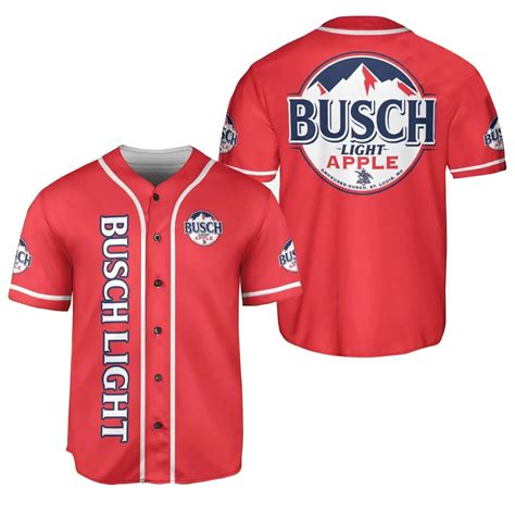 Busch Light Apple Baseball Jersey - High-Performance Gear