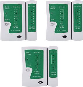 Teratech (Pack of 3) RJ45 Network Cable Tester Ethernet LAN Wire Line ...