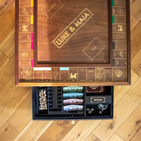 Bespoke Luxury Wooden Monopoly Board | Etsy
