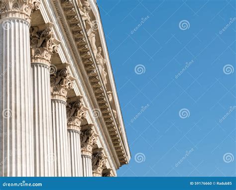 Composite Order of Greek Style Columns Stock Photo - Image of greek ...