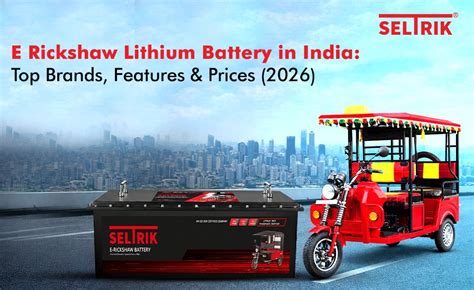 E Rickshaw Lithium Battery in India – Seltrik Electric India Pvt Ltd