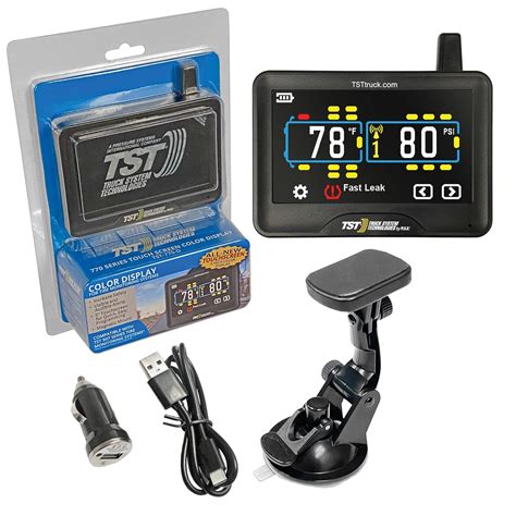 TST 770 Full Color Touch Screen TPMS Monitor for RVs, Campers, and ...