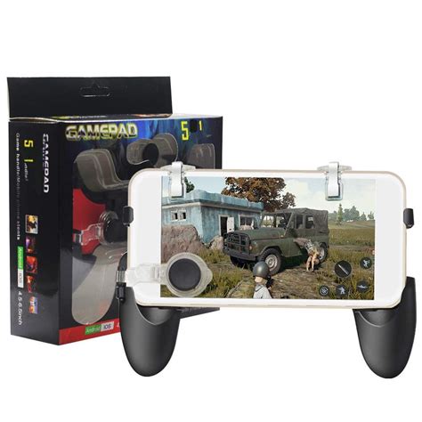 ssms PUBG 5 in 1 Pubg Mobile Gamepad Controller Shooter Gaming Button ...