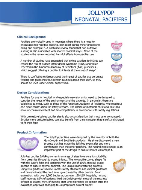 Pollypop Neonatal Pacifiers - Operating Room System