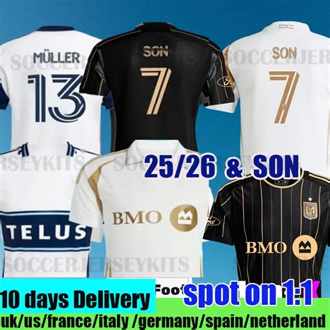 LAFC 25 26 SON Los Angeles FC MUELLER Soccer Jerseys GIROUD BALE VELA ...