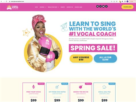 Cheryl Porter Vocal Method 的图像结果