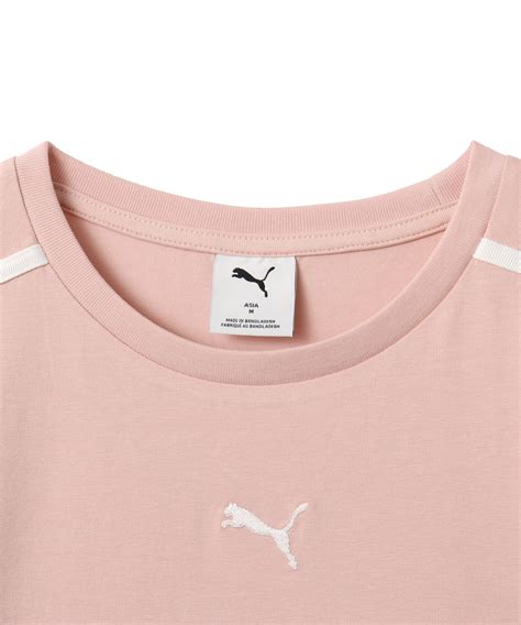 PUMA T7 MODERN DELIGHT SLIM SHORT TSHIRT ROSE QUARTZ（プーマ T7 モダン デライト ...