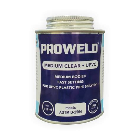 Proweld UPVC Clear Solvent Cement (118ml) : Amazon.in: Industrial ...