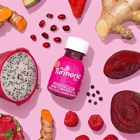 Plant-Based Collagen Turmeric Shots : Raw Turmeric & Pro-Collagen shot