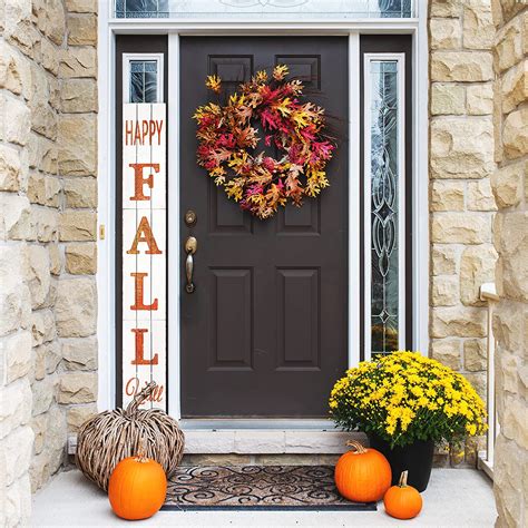 Buy DQ DQ HOME DECOR Happy Fall Y‘All Rustic Craft Outdoor Porch ...