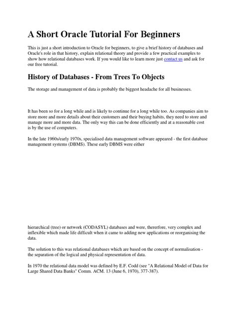 Oracle Tutorial Overview 的图像结果