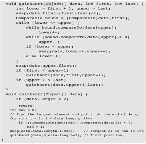 Image result for Quick Sort Algorithm Code