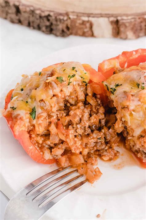 The Best Stuffed Peppers Without Rice (Low Carb) - Whole Lotta Yum
