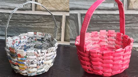 Image result for Basket Using Newspaper