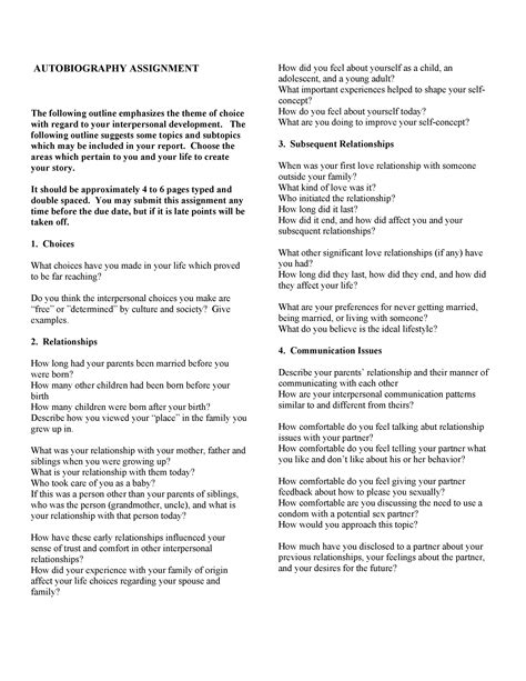 Image result for Autobiography Examples