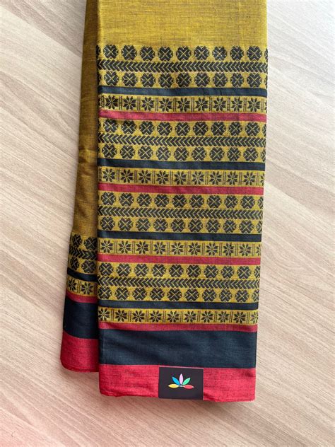 Handloom Bengal Soft Cotton Saree - 23061 – FABK