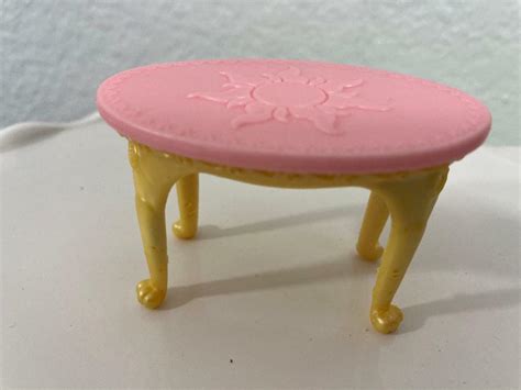 Buy Polly Pocket Disney Princess TANGLED Furniture Pink Gold table ...