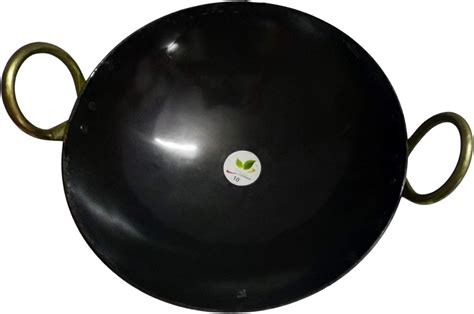 SOLARA Pre Seasoned Cast Iron Kadhai 8 Inch(20 CM), Ready to Use Deep ...