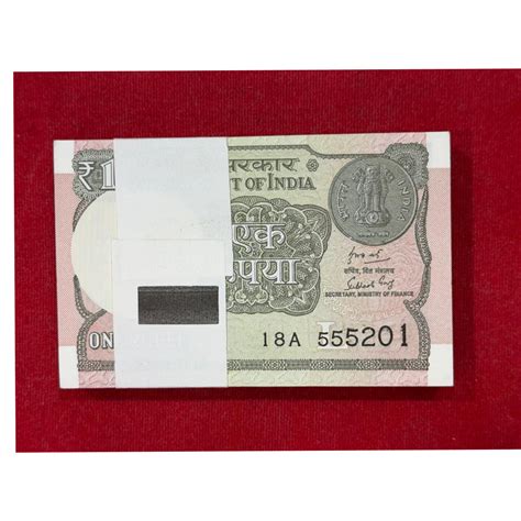 Re 1 Serial Packet 555201 - 100 Consecutive Notes