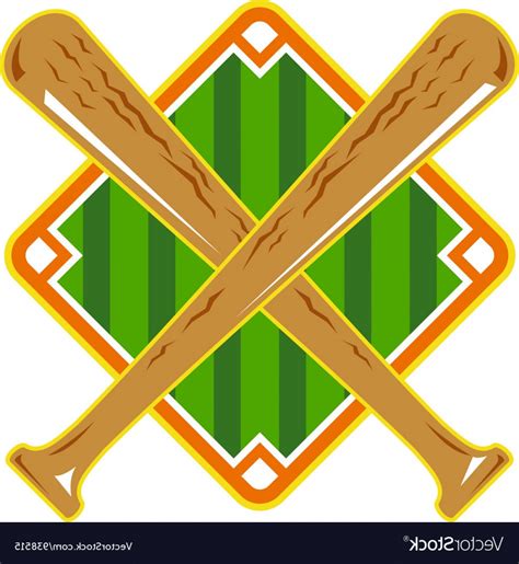 Baseball Bat Diamond Vector 的图像结果