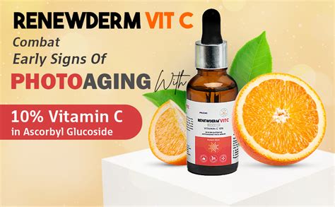 Renewderm Vit C Serum Skin Brightening Antioxidant with Vitamin C 10% ...