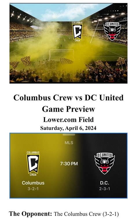 Columbus Crew vs DC United Game Preview from MLS Now Podcast Blog : r ...