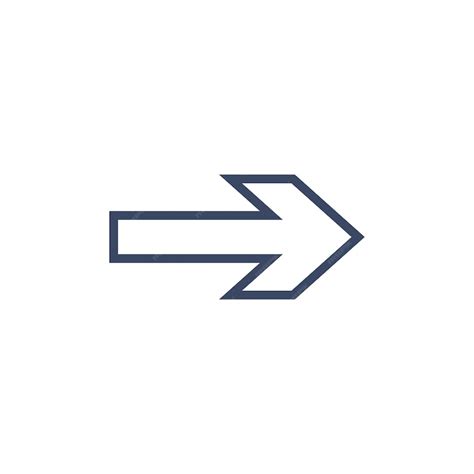 Pfeil-Symbol-Symbol-Vektor-Vorlage | Premium Vektor