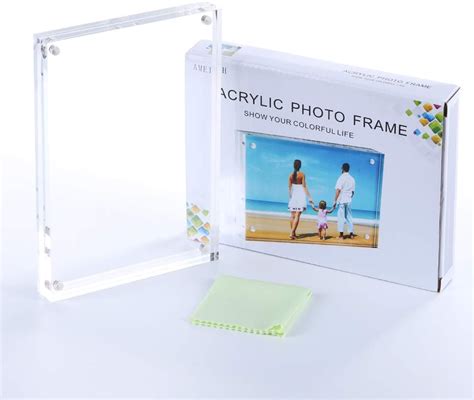 Buy Acrylic Photo Frame 13x18 cm (5x7 inch), Magnetic Picture Frames ...