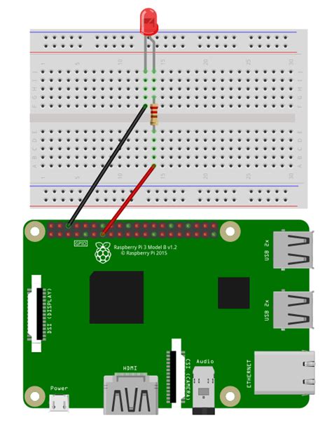 Raspbarry Pi Blinking LED YT 的图像结果