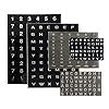 ADD GEAR Alphabets&Numbers Name-Initial Vinyl Self-Adhesive Stickers ...