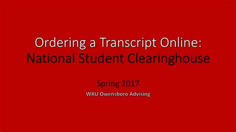 Image result for Clearing House Transcripts Request