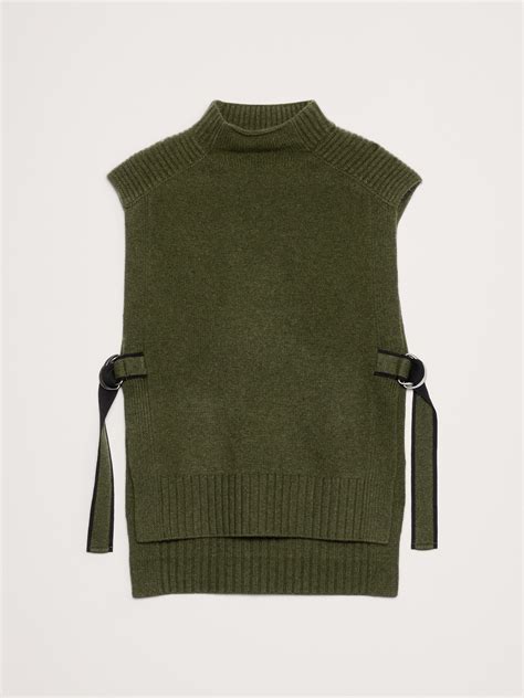 Merino-Cashmere Sweater Vest with Open Sides | Banana Republic