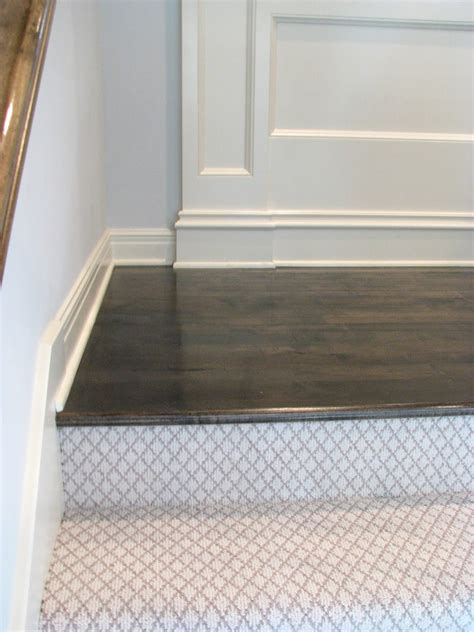 Wood Floor Landing With Carpeted Stairs How To Update Stairs On A