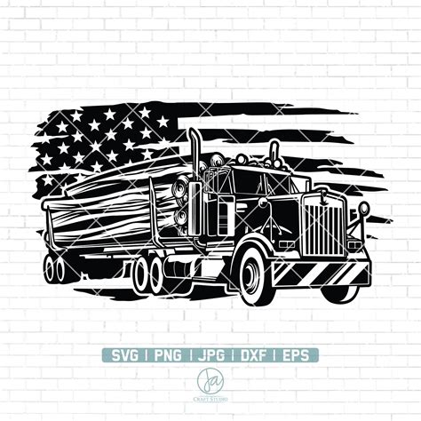 Buy US Logging Truck Svg | Us Truck Driver Svg | Logging Truck Shirt ...