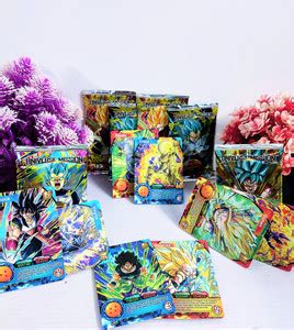 Thrifx Prime Dragon Ball Cards Goku Vegeta Cards 50 Pcs Booster Cards ...