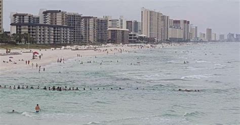 Beachgoers in Florida form 80-person human chain to save family from ...