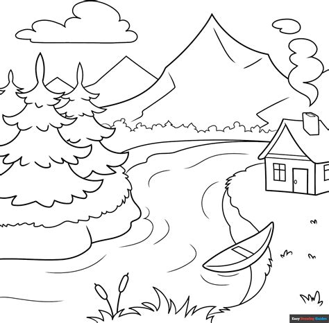 Easy Drawing of Scenery 的图像结果