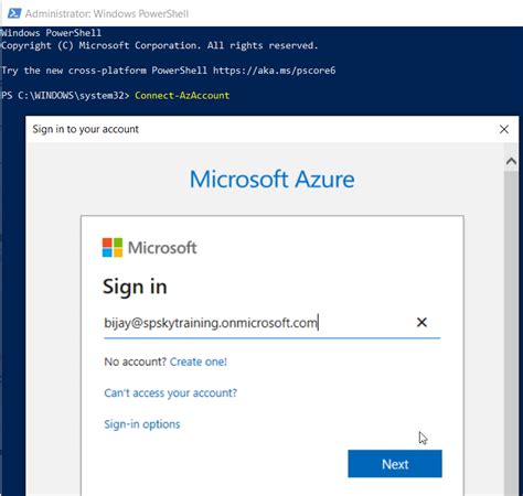 Image result for Connect PowerShell to Azure