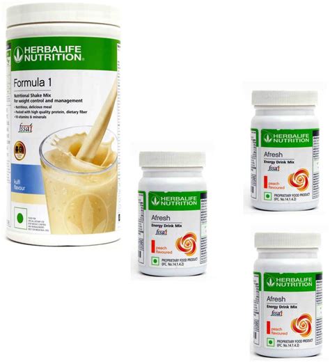 Herbalife Nutrition Formula 1 Shake Kulfi With afresh Peach Pack Of 3 ...