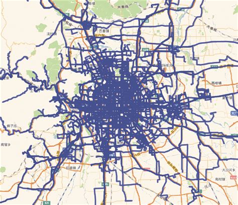 一种城市公交线网分布的可视化分析方法