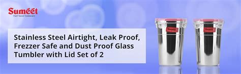 Buy Sumeet Stainless Steel Airtight, Leak Proof, Frezzer Safe and Dust ...