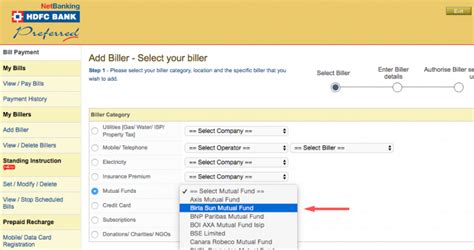 HDFC Netbanking - Steps to activate your SIP