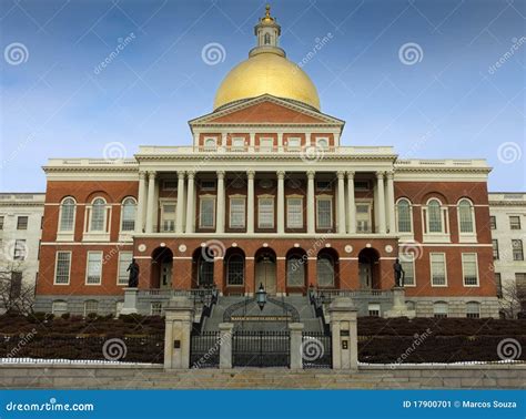 Massachusetts State Capital Building, Boston Royalty-Free Stock Photography | CartoonDealer.com ...