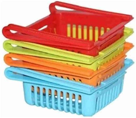 Montreal Fruits/Vegetables Kitchen Rack Plastic Adjustable Fridge ...
