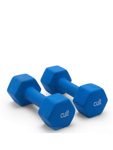 Buy Cult 5KGx2 Neoprene Dumbbells For Home & Gym Exercises (Blue ...