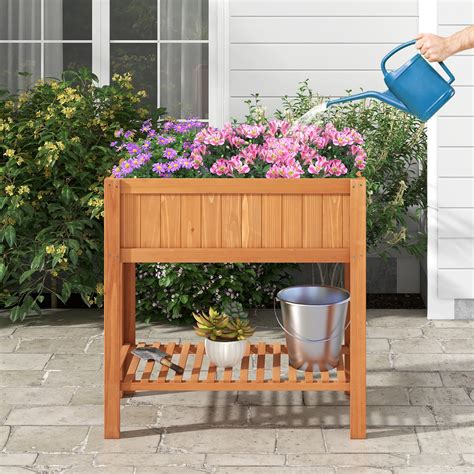 Costway Raised Garden Bed 39 x 20 x 39 in Outdoor India | Ubuy