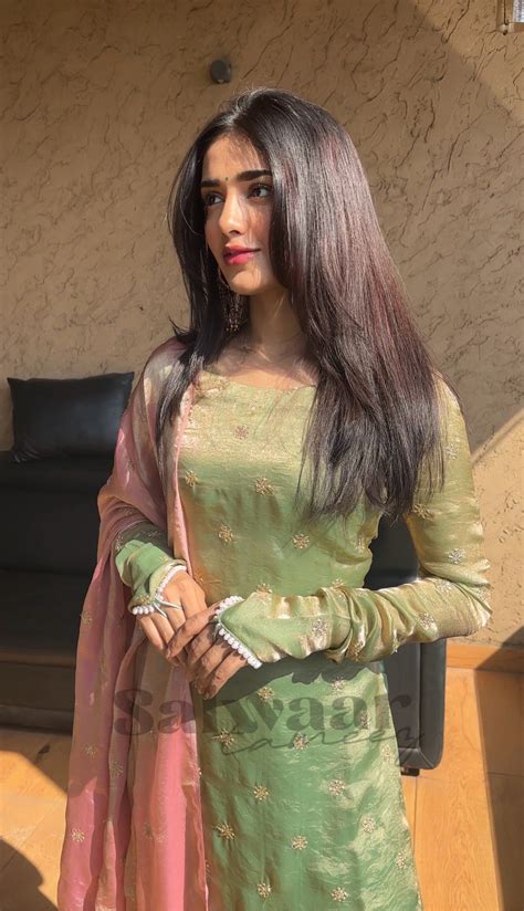 Zaalima Suit Set by Salwaar Tameez | Green Suit Women – Indian Wear