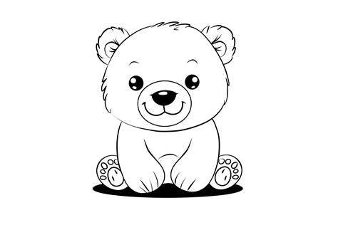 Bear Coloring Pages Cute